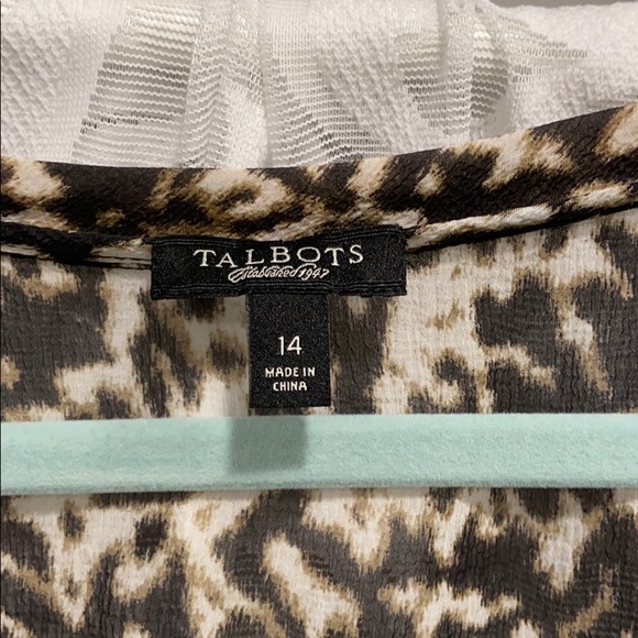 Talbots split-v blouse - Picture 2 of 5